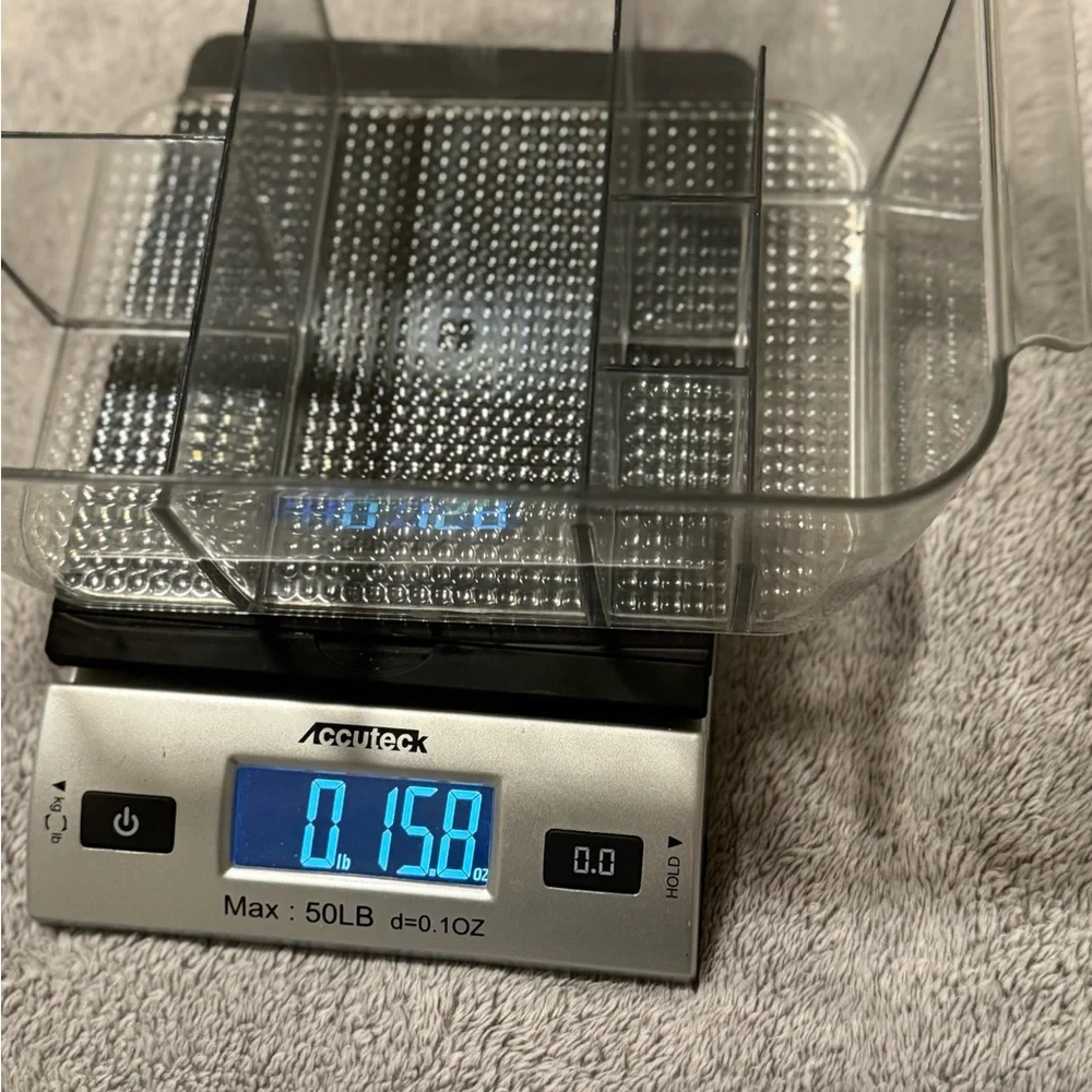 Clear Plastic Organizer with Dividers